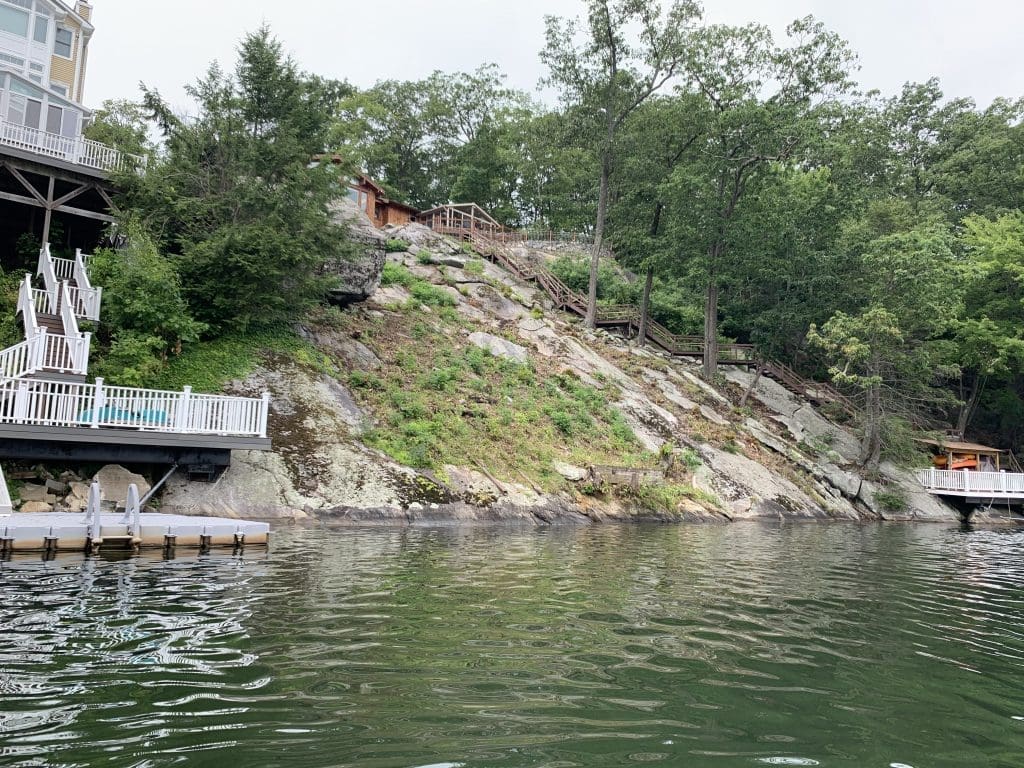 McDonald Project - Stone Steps solution for steep slope, Louisville area of  Knox - Traditional - Landscape - Other - by Willow Ridge Garden Center &  Landscaping